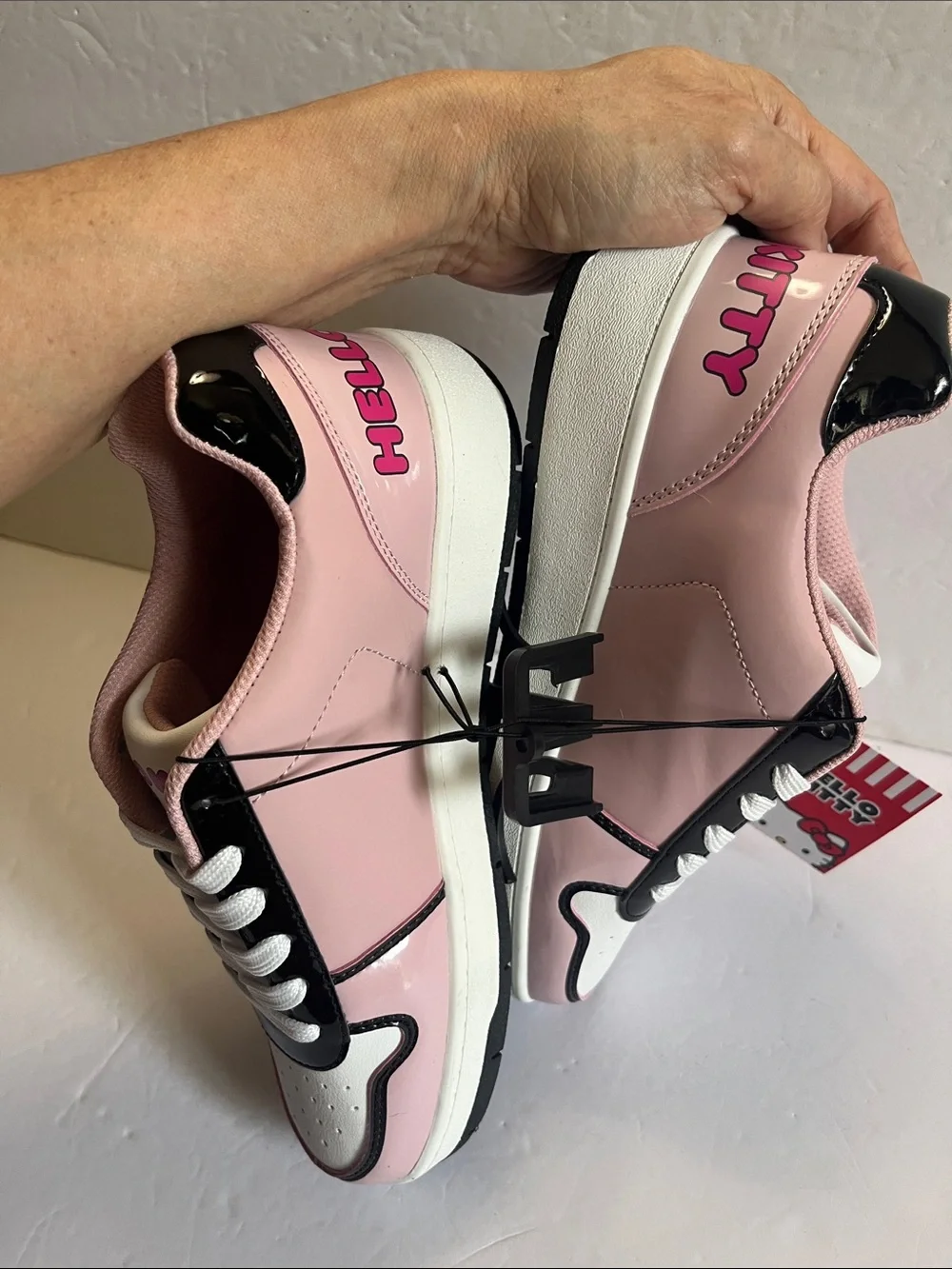 NWT Hello Kitty by Sanrio Casual Court sneakers - Pink, White & Black Low-Tops - Picture 8 of 11